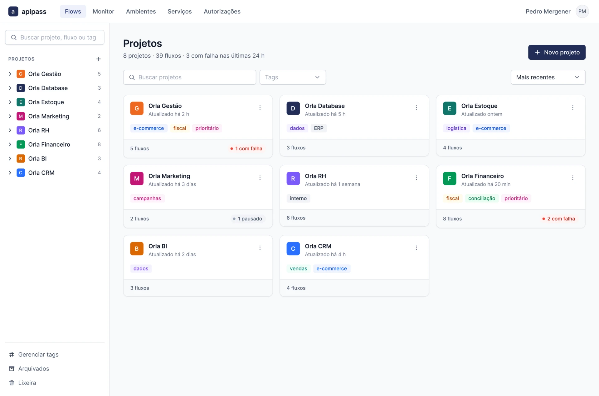 Flow Page — APIPASS